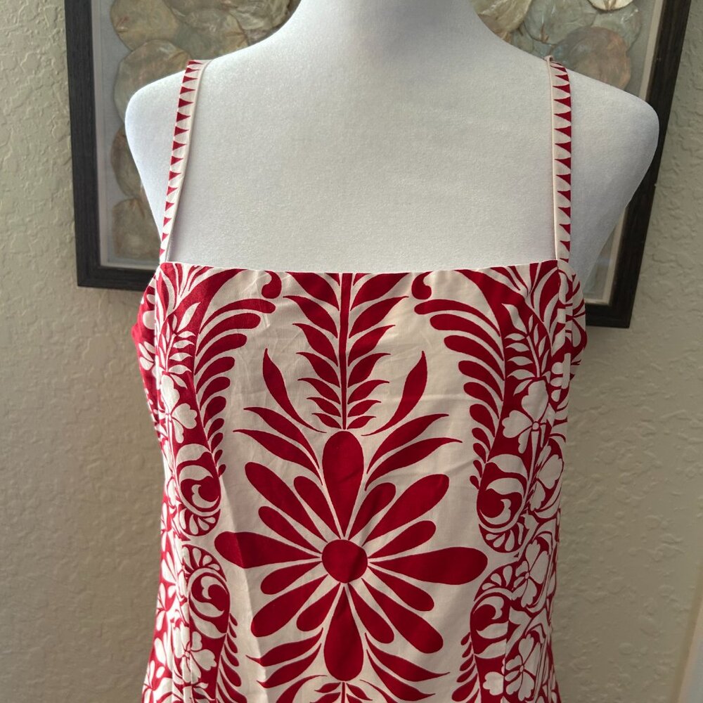 Francesca's Red & White Midi Dress - Picture 5 of 7